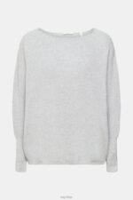 Esprit Knitted bat sleeve jumper Women Medium Grey Sweaters P0D0X544 - Image 5