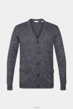 Esprit Knitted cardigan with buttons Men Navy Sweaters P0D0X698 - Image 5