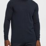 Esprit Knitted wool sweater Men Black Sweaters P0D0X903