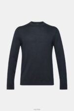 Esprit Knitted wool sweater Men Black Sweaters P0D0X903 - Image 5