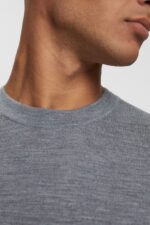 Esprit Knitted wool sweater Men Grey Sweaters P0D0X907 - Image 3