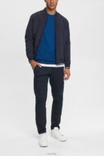 Esprit Knitted wool sweater Men Petrol Blue Sweaters P0D0X905 - Image 2