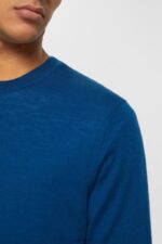 Esprit Knitted wool sweater Men Petrol Blue Sweaters P0D0X905 - Image 3
