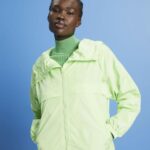 Esprit Lightweight jacket with a hood Women Citrus Green Jackets P0D0X276
