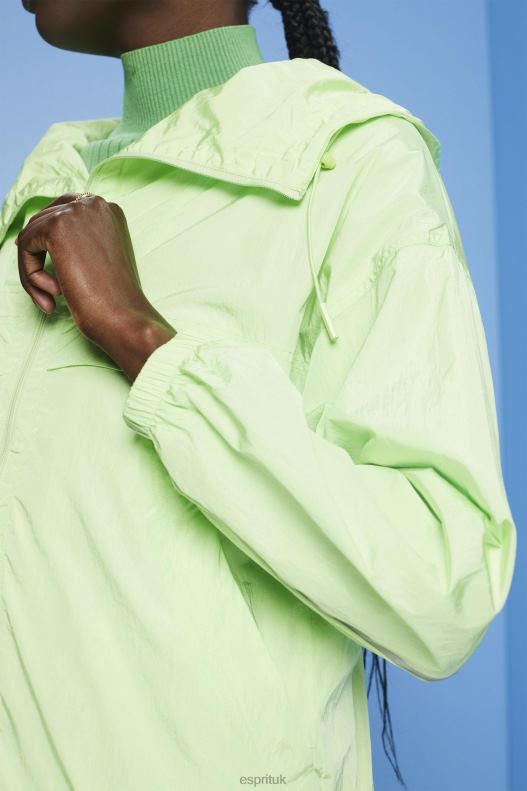 Esprit Lightweight jacket with a hood Women Citrus Green Jackets P0D0X276 - Image 3