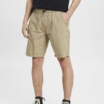 Esprit Lightweight washed shorts Men Beige Shorts P0D0X758