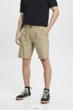 Esprit Lightweight washed shorts Men Beige Shorts P0D0X758