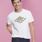 Esprit Logo print cotton t-shirt Men White T-Shirts P0D0X624