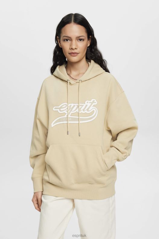 esprit_logo_print_hoodie_women_beige_sweatshirts_hoodies_p0d0x169.jpg Esprit Logo print hoodie Women Beige Sweatshirts & Hoodies P0D0X169 - Image 1