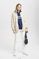 Esprit Logo print hoodie Women Ink Sweatshirts & Hoodies P0D0X171 - Image 2
