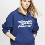 Esprit Logo print hoodie Women Ink Sweatshirts & Hoodies P0D0X171