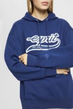 Esprit Logo print hoodie Women Ink Sweatshirts & Hoodies P0D0X171 - Image 3