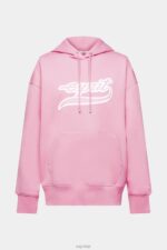 Esprit Logo print hoodie Women Pink Sweatshirts & Hoodies P0D0X172 - Image 5