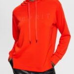 Esprit Logo print hoodie Women Red Sweatshirts & Hoodies P0D0X559