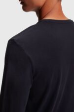 Esprit Logo print jersey t-shirt Men Black T-Shirts P0D0X862 - Image 3