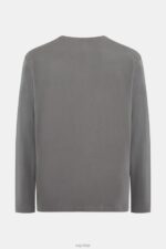Esprit Logo print jersey t-shirt Men Medium Grey T-Shirts P0D0X863 - Image 5