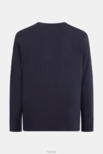Esprit Logo print jersey t-shirt Men Navy T-Shirts P0D0X866 - Image 5