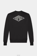 Esprit Logo print sweatshirt Men Black Sweatshirts & Hoodies P0D0X653 - Image 5