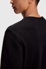 Esprit Logo print sweatshirt Men Black Sweatshirts & Hoodies P0D0X868 - Image 3