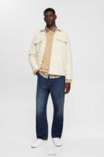 Esprit Logo print sweatshirt Men Khaki Beige Sweatshirts & Hoodies P0D0X773 - Image 2