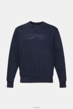 Esprit Logo print sweatshirt Men Navy Sweatshirts & Hoodies P0D0X774 - Image 5