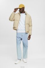 Esprit Logo print sweatshirt Men Pastel Blue Sweatshirts & Hoodies P0D0X678 - Image 2