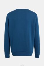 Esprit Logo print sweatshirt Men Petrol Blue Sweatshirts & Hoodies P0D0X869 - Image 5