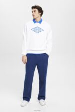 Esprit Logo print sweatshirt Men White Sweatshirts & Hoodies P0D0X654 - Image 2