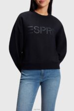 Esprit Logo print sweatshirt Women Black Sweatshirts & Hoodies P0D0X463