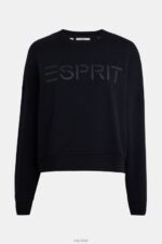 Esprit Logo print sweatshirt Women Black Sweatshirts & Hoodies P0D0X463 - Image 4