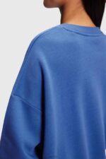 Esprit Logo print sweatshirt Women Blue Sweatshirts & Hoodies P0D0X464 - Image 3