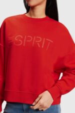 Esprit Logo print sweatshirt Women Red Sweatshirts & Hoodies P0D0X465 - Image 2