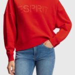 Esprit Logo print sweatshirt Women Red Sweatshirts & Hoodies P0D0X465