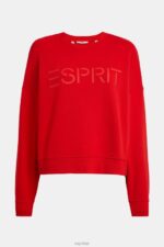 Esprit Logo print sweatshirt Women Red Sweatshirts & Hoodies P0D0X465 - Image 4
