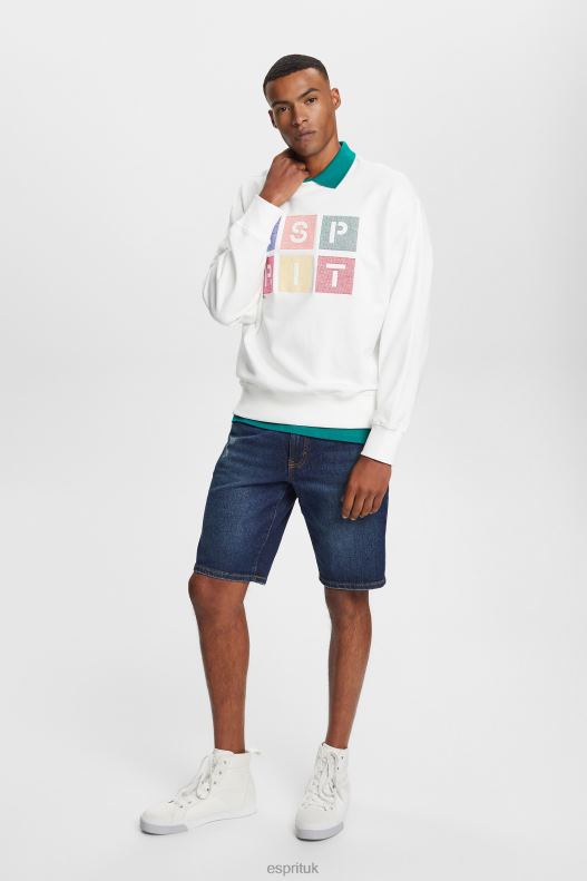 Esprit Logo sweatshirt, 100% organic cotton Men Off White Sweatshirts & Hoodies P0D0X580 - Image 2