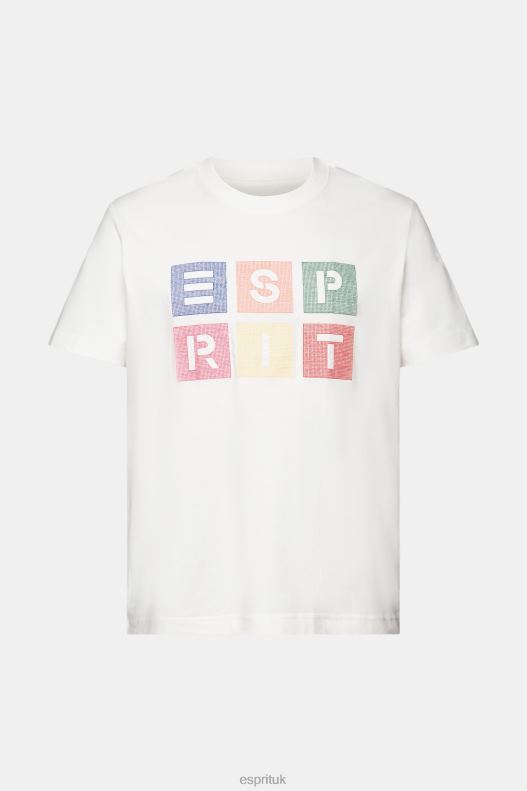 Esprit Logo t-shirt, 100% cotton Men Off White T-Shirts P0D0X587 - Image 5