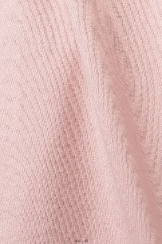 Esprit Logo t-shirt, 100% cotton Men Old Pink T-Shirts P0D0X589 - Image 4