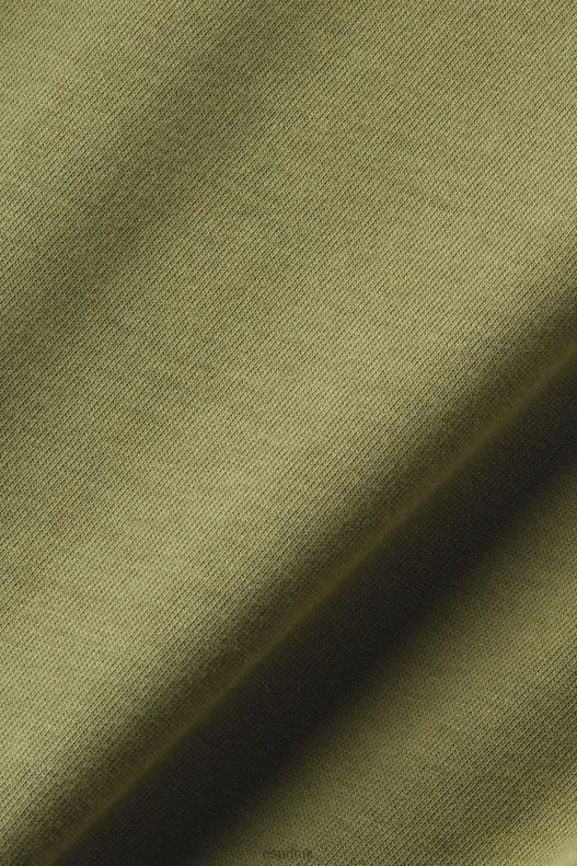 Esprit Logo T-shirt, 100% cotton Men Olive T-Shirts P0D0X669 - Image 4