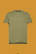 Esprit Logo T-shirt, 100% cotton Men Olive T-Shirts P0D0X669 - Image 5