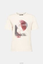 Esprit Logo t-shirt, TENCEL blend Women Nude T-Shirts P0D0X441 - Image 5