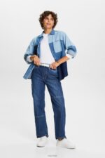 Esprit Long sleeve top with a scalloped neck Women White Long Sleeve P0D0X32 - Image 2
