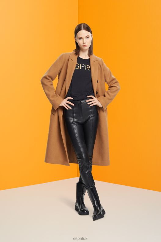 Esprit Long-sleeved t-shirt with logo Women Black T-Shirts P0D0X460 - Image 2