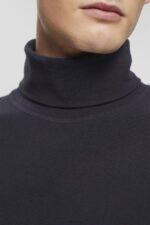 Esprit Long-sleeved waffle pique top, 100% cotton Men Navy Long Sleeve P0D0X695 - Image 3