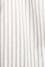 Esprit Long striped woven blouse Women White Blouses P0D0X397 - Image 4