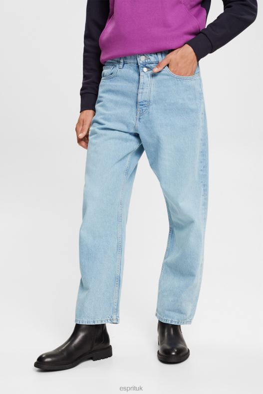 Esprit Loose fit jeans of sustainable cotton Men Blue Bleached Denim P0D0X848 - Image 1