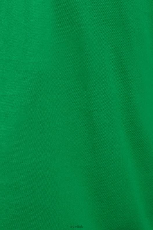 Esprit Matte shine logo applique t-shirt Men Green T-Shirts P0D0X617 - Image 4