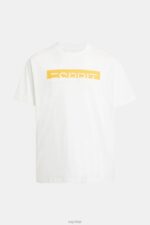 Esprit Matte shine logo applique t-shirt Men White T-Shirts P0D0X616 - Image 4