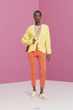 Esprit Mid-rise cargo-style trousers Women Orange Red Trousers & Pants P0D0X271 - Image 2