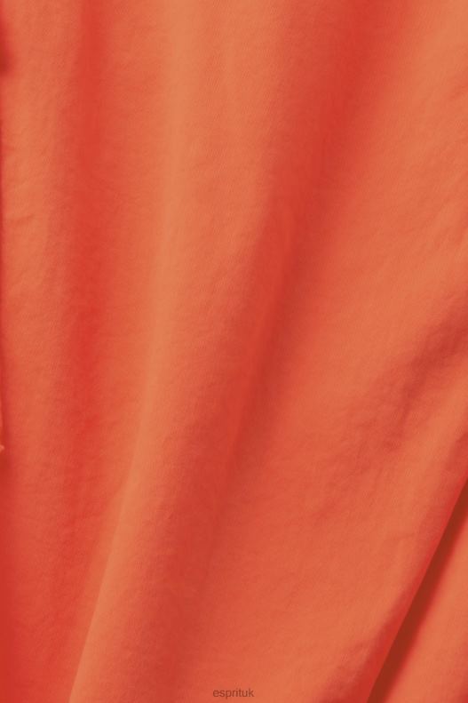 Esprit Mid-rise cargo-style trousers Women Orange Red Trousers & Pants P0D0X271 - Image 4