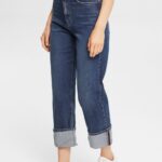 Esprit Mid-rise relaxed fit jeans Women Blue Medium Wash Denim P0D0X325